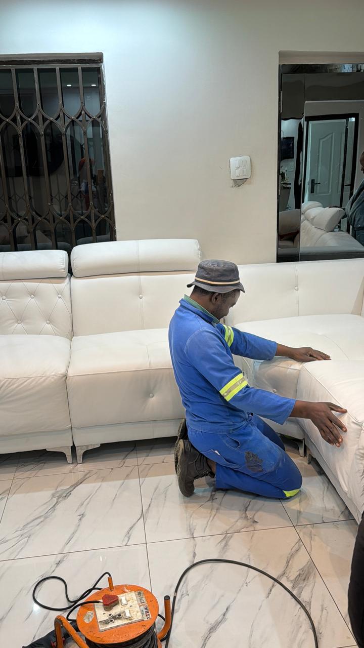 White Couch Restoration